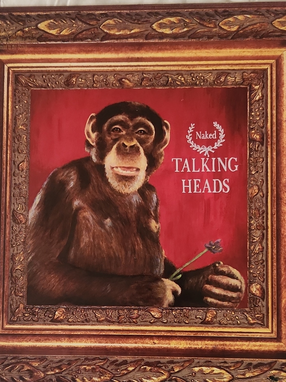 Talking Heads 'Naked' Album Art Poster - Red & Brown VG++ NM